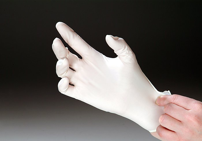 Picture of latex gloves