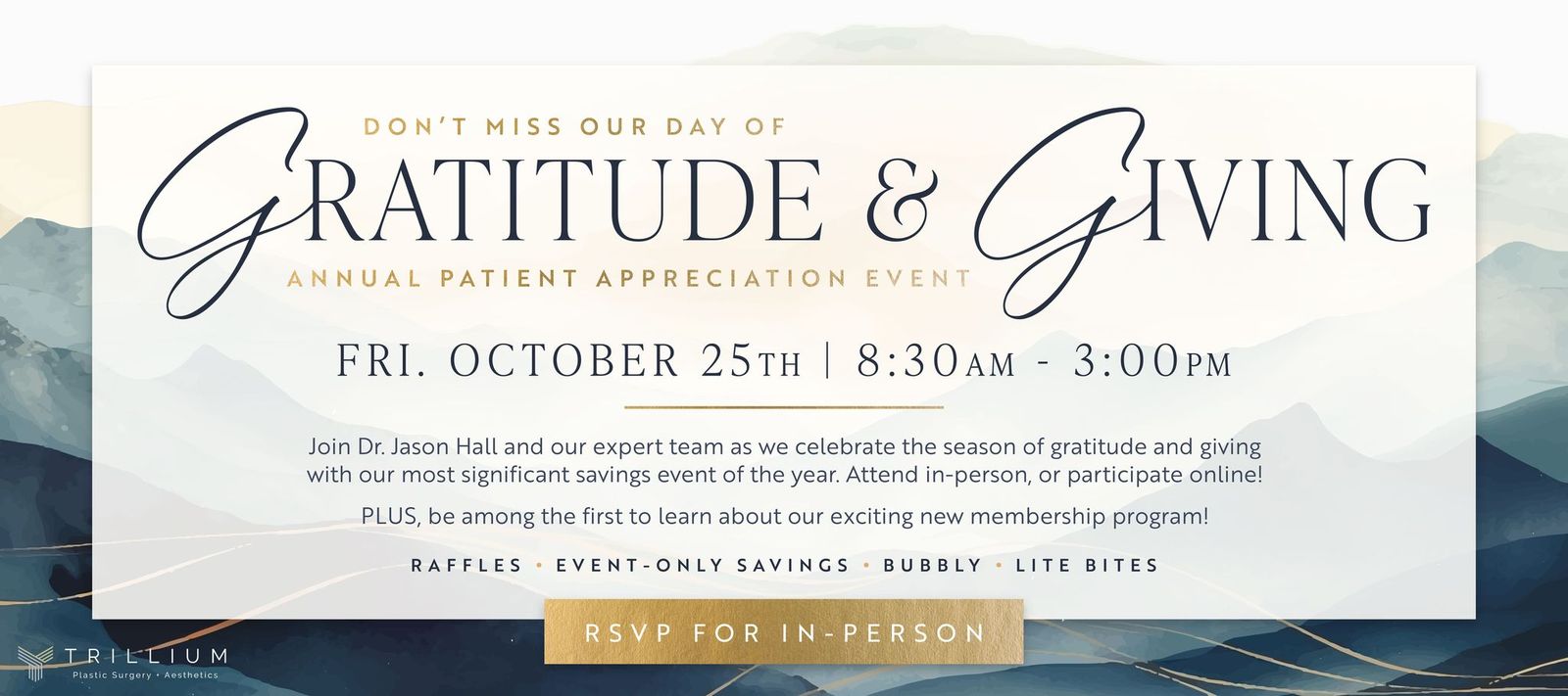 Dr. Jason Hall - Day of Gratitude statement